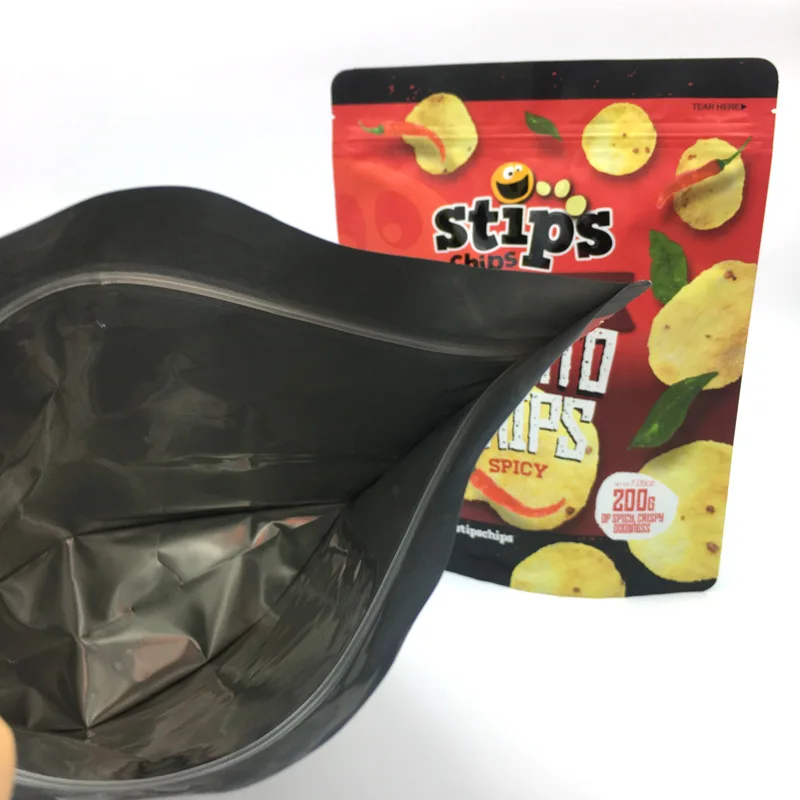 New design custom potato chips bag plastic instant food packaging mini snack bag food