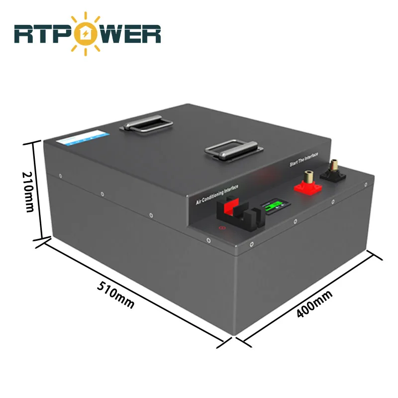 RTPOWER parking air conditioner 12v 24v battery battery powered air conditioner for trucks portable air conditioner with battery