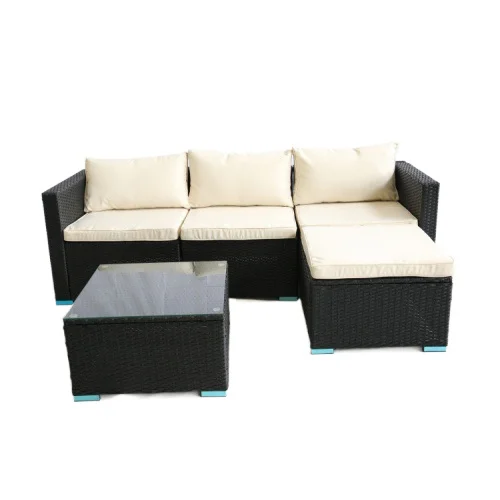
C2-L5 Wholesale Wicker Furniture with Drawar Made in China White Set Rattan Style Outdoor Coffee Packing Modern Garden 