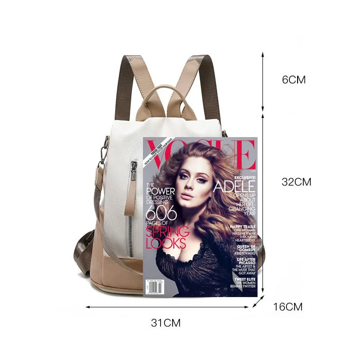 Young Style Backpacks Female Leather Backpack Korean Fashion Backpack