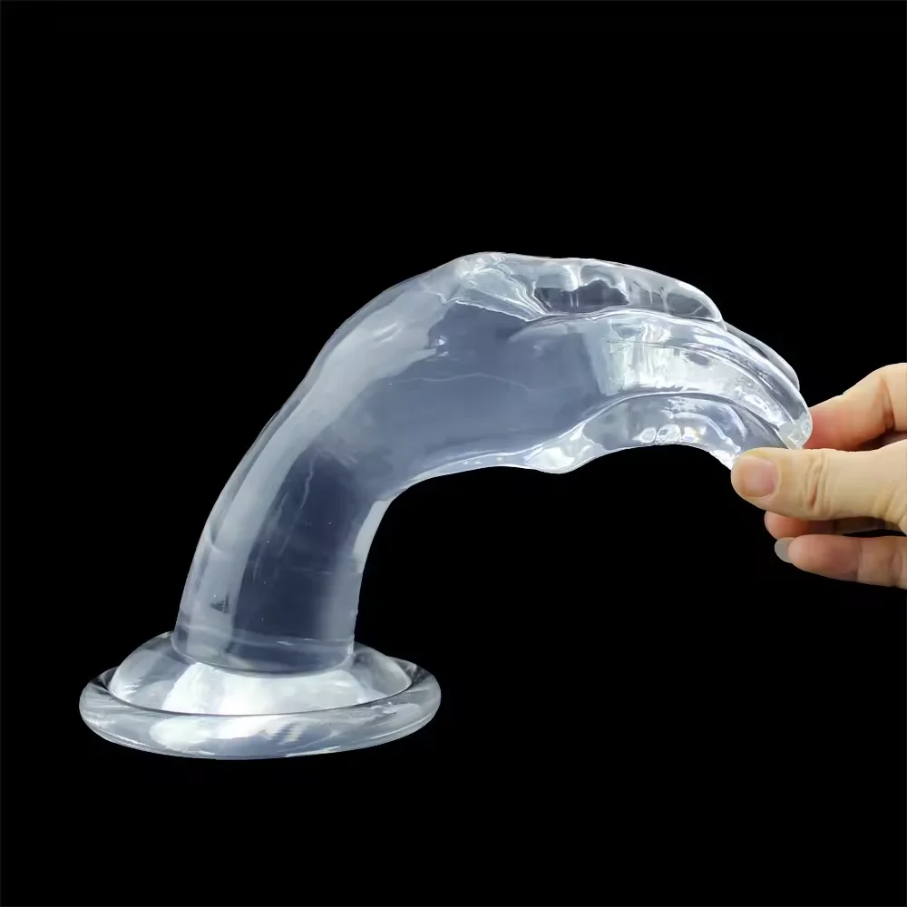 Clear closed Hand Shape Super Huge Anal Plug Silicone Clear Huge Butt Plug for Men Women