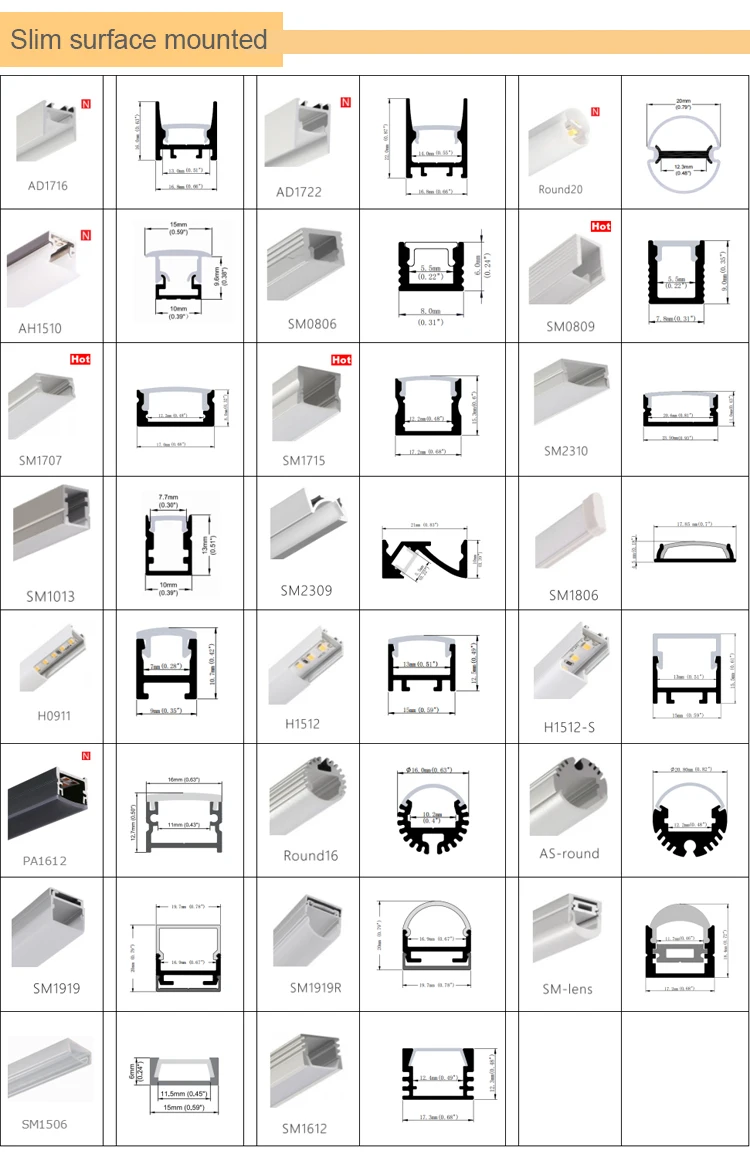 commercial & industrial lighting led profile recessed led linear light system lighting  for clothing store