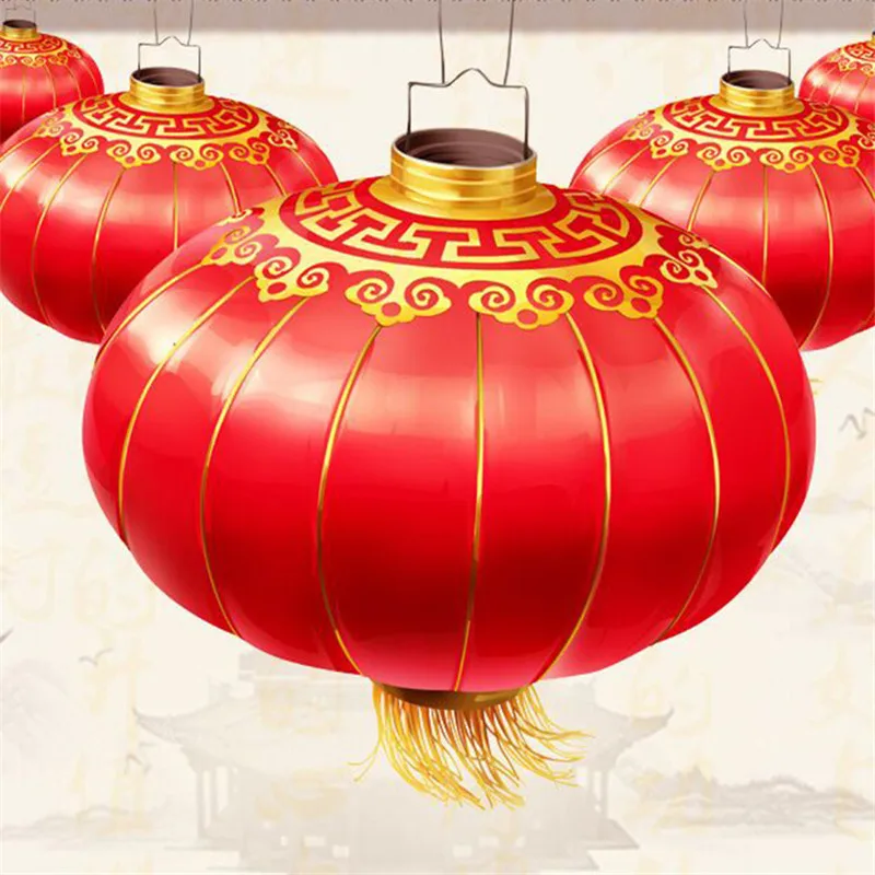 40cm 60cm 80cm 100cm Traditional Festival Nylon Chinese New Year Decoration For Decoration