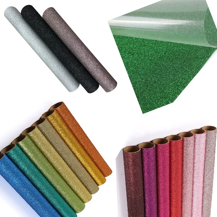 DETU Wholesale Rolls Custom Pearl Vinilo Textil Glitter Heat Transfer Vinyl Rolls For Clothing T-shirt