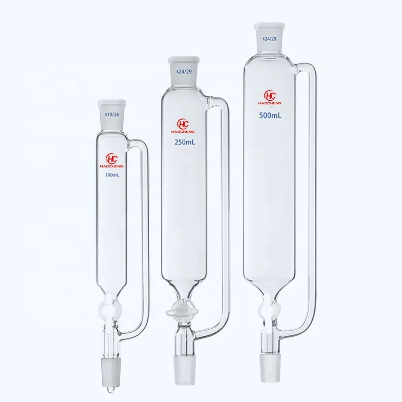 Lab glassware separatory funnel 2000ml  pressure equalizing addition funnel 24/40 joints