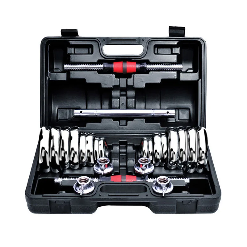 Пользовательское оборудование для спортзала, фитнеса, Настраиваемые гантели из чугуна, набор хромированных гантелей для фитнеса, распродажа