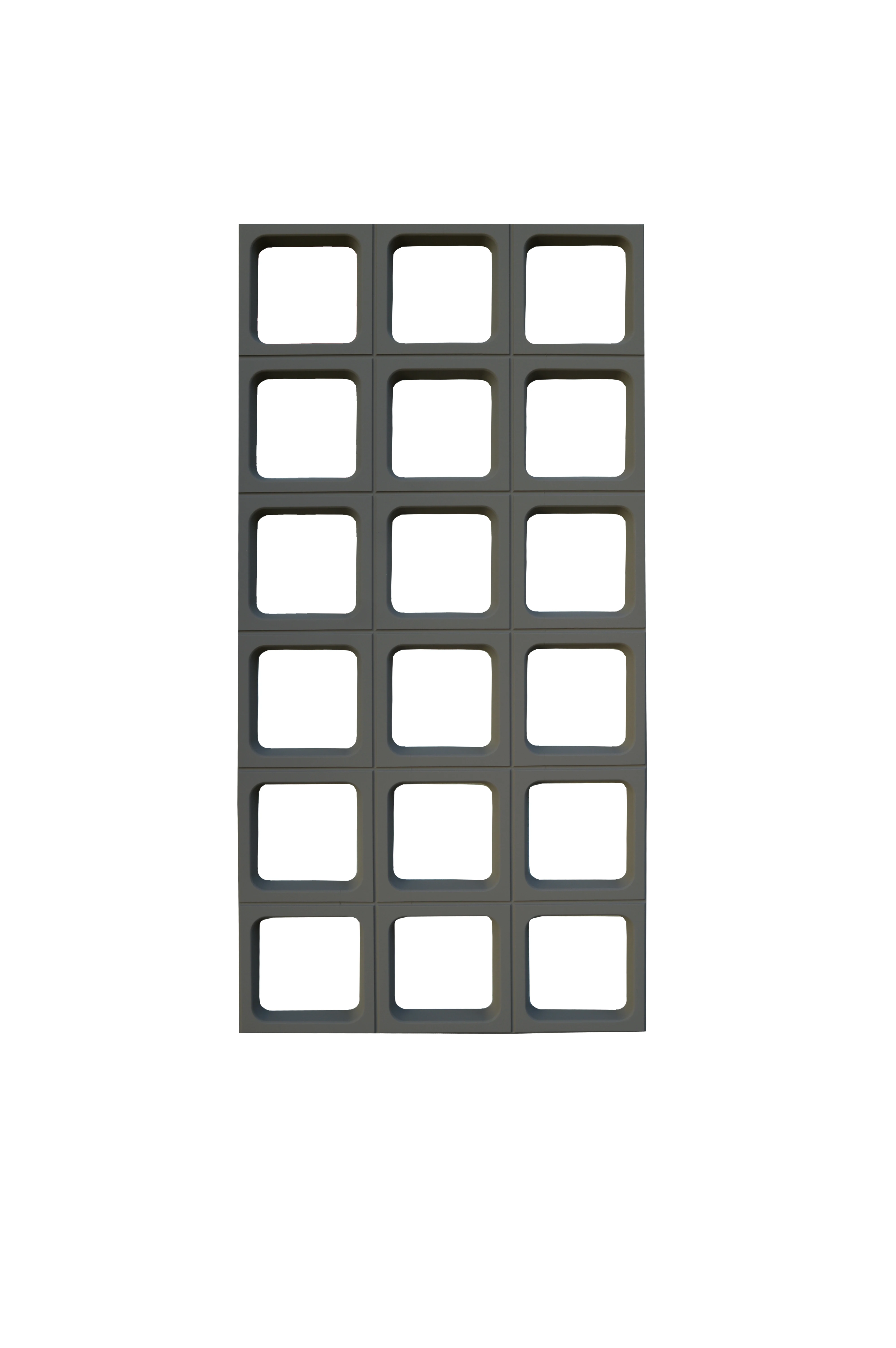 600X600mm Pu Component Brick  Polyurethane Material Hollow Brick For Wall Decoration