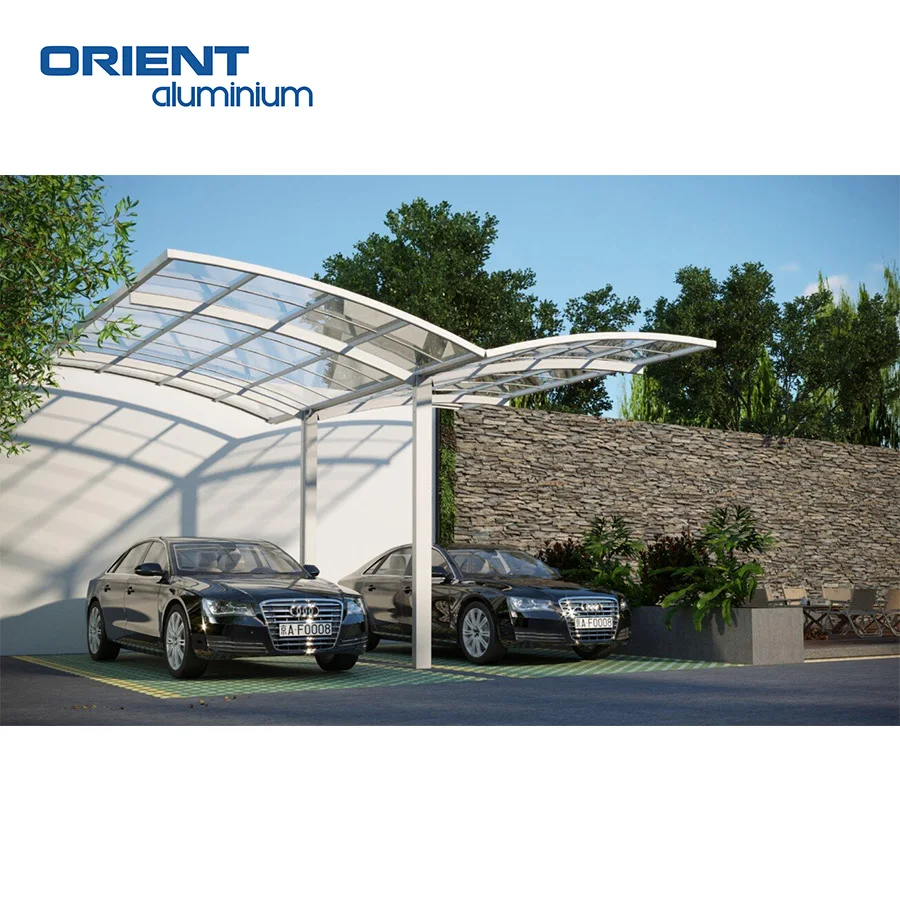 Hot Selling Aluminum Alloy Frame Carport Cantilever Single Car Shelter Canopy Aluminium Carport