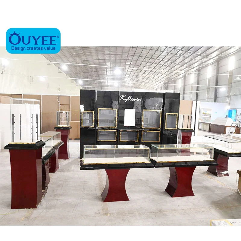 Custom Design Retail Jewelry Display Counter Shop Names