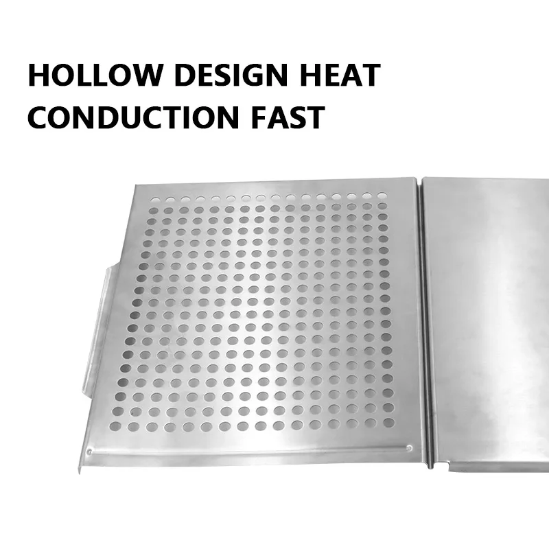 New Product Cooking Tools Outdoor BBQ Saver Tray Stainless Steel Grill Tray