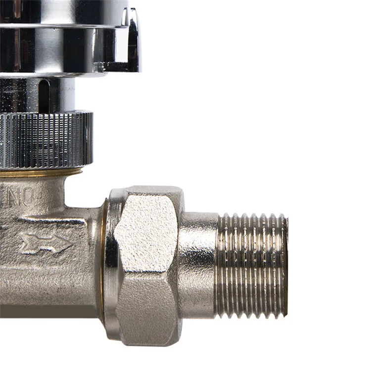 House Using Chrome Plated Thread Thermostatic Radiator Valve For Floor Heating System