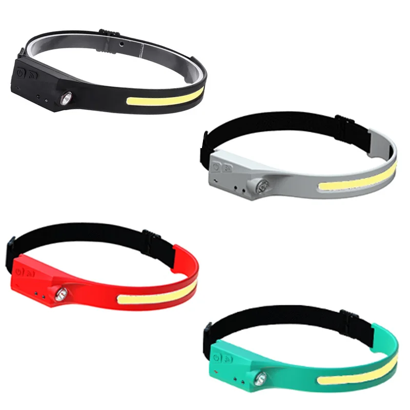 all perspectives induction headlamp heap cob headlamp rechargeable for fishing