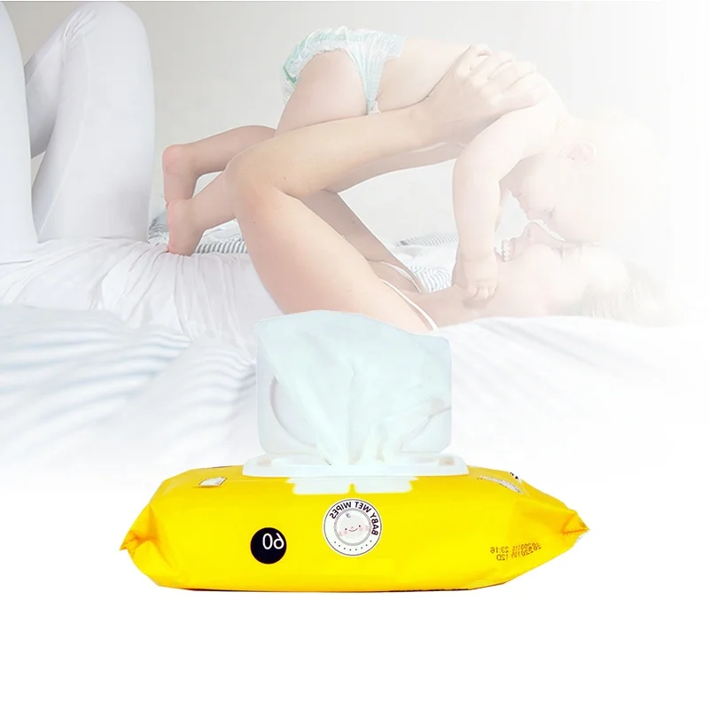 Oem Chemical Free With Lemon Flavor 80Pcs Non-Woven Fabric 72Pcs Tissue Paseo Wet Soft Daily Care Baby Wipes