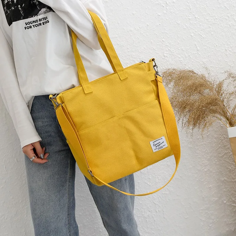 Custom Logo Low MOQ Eco-Friendly Durable casual outdoor dailylife Tote Shopping Bags hand Bag