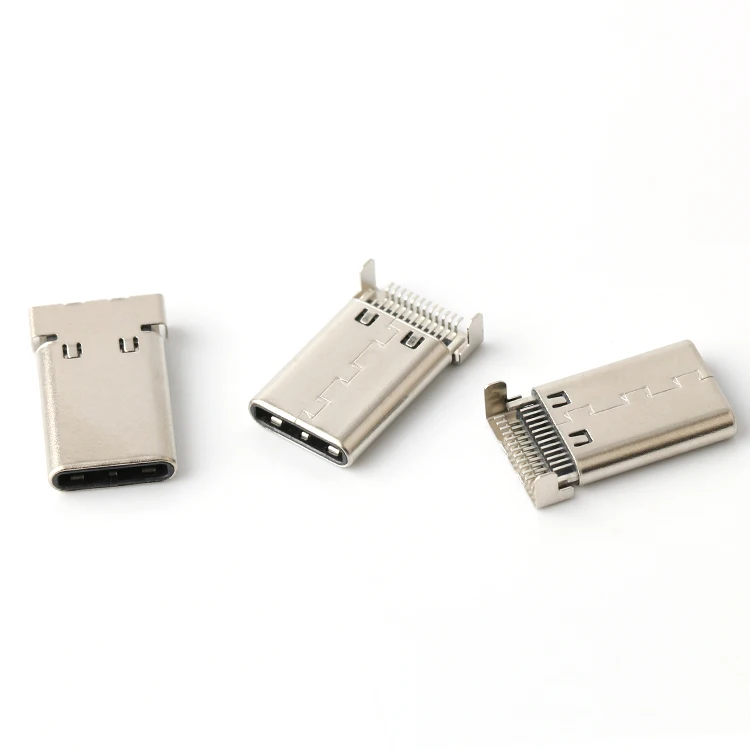 USB Male Plug usb c connector plug usb c Connector double row sink smt type c 24 pin c-type connector