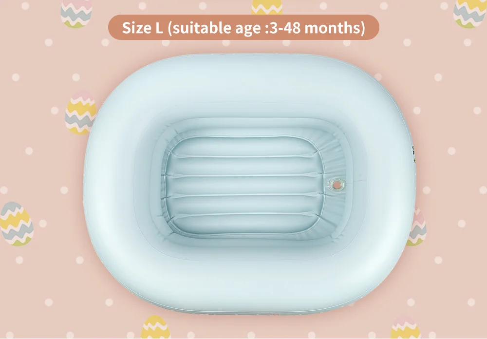 2021 Swimbobo new blue bathtub portable small swim pool shower basin inflatable baby bath tub foldable