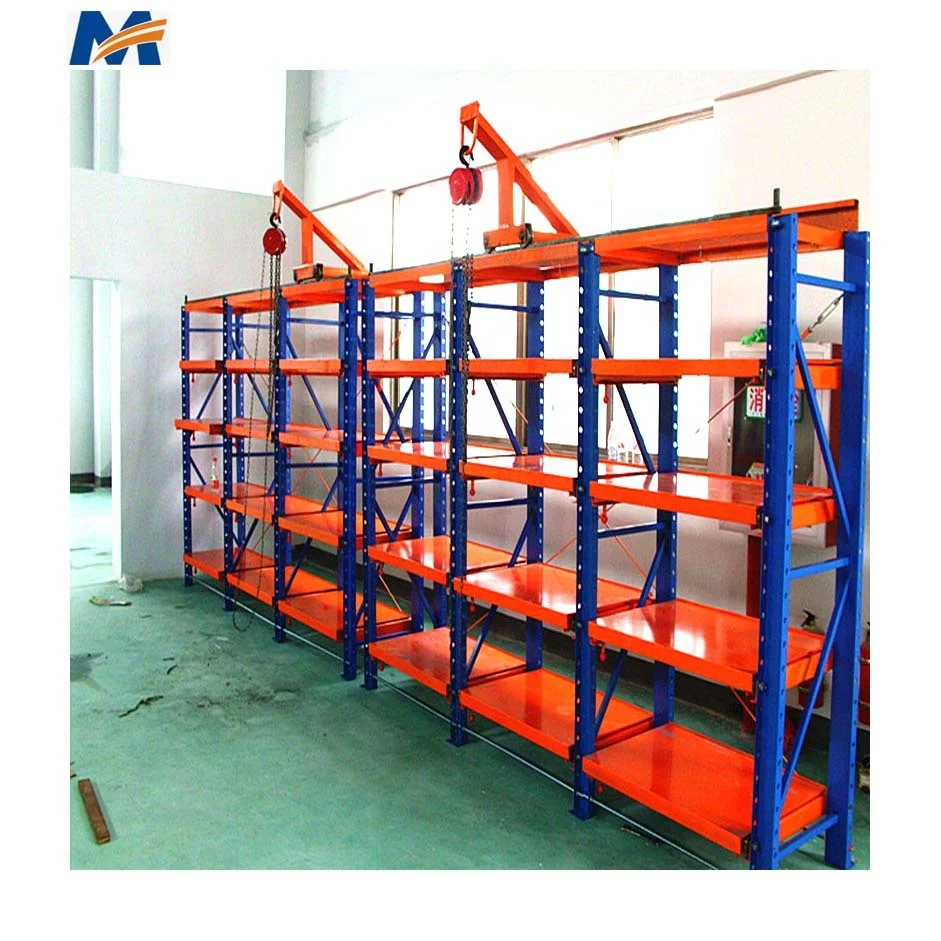 3100*600*2000 Standards Size Warehouse Heavy Drawer Mould Storage Rack For Plastic Injection Rack Mould