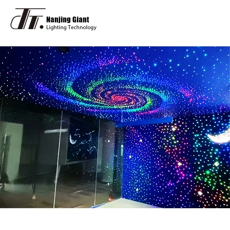 LED starry sky fiber optic star ceiling panel for indoor decoration restaurant ceiling light