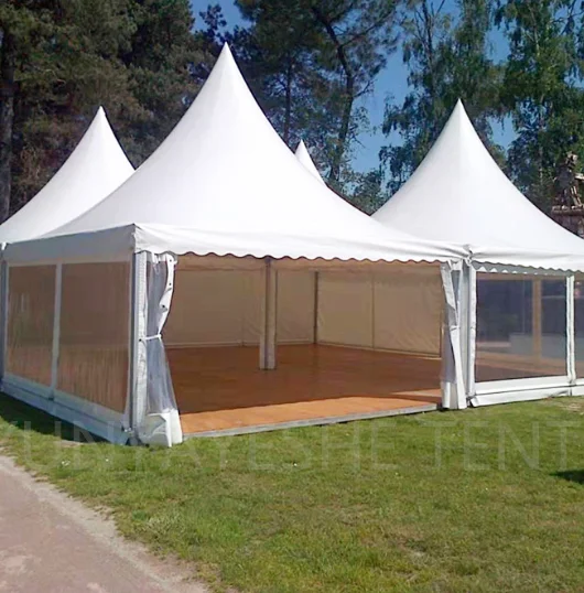 Promotional 10mx10m durable aluminium frame luxury gazebo pagoda tent for outdoors exhibition conference security checking