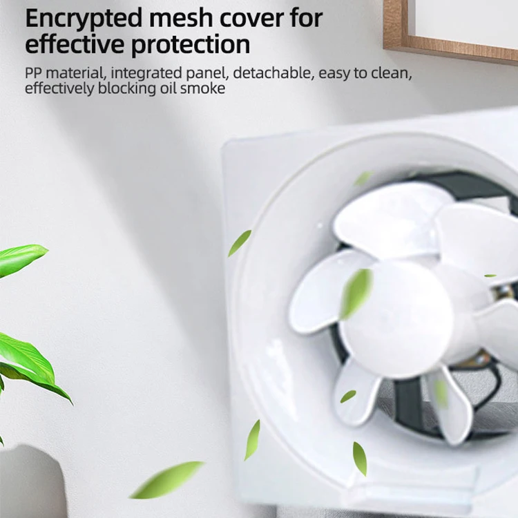 Custom New Design 10 Inch Ventilation Fan Portable Smoke Exhaust Axial Fan For Bedroom Window Water Proof