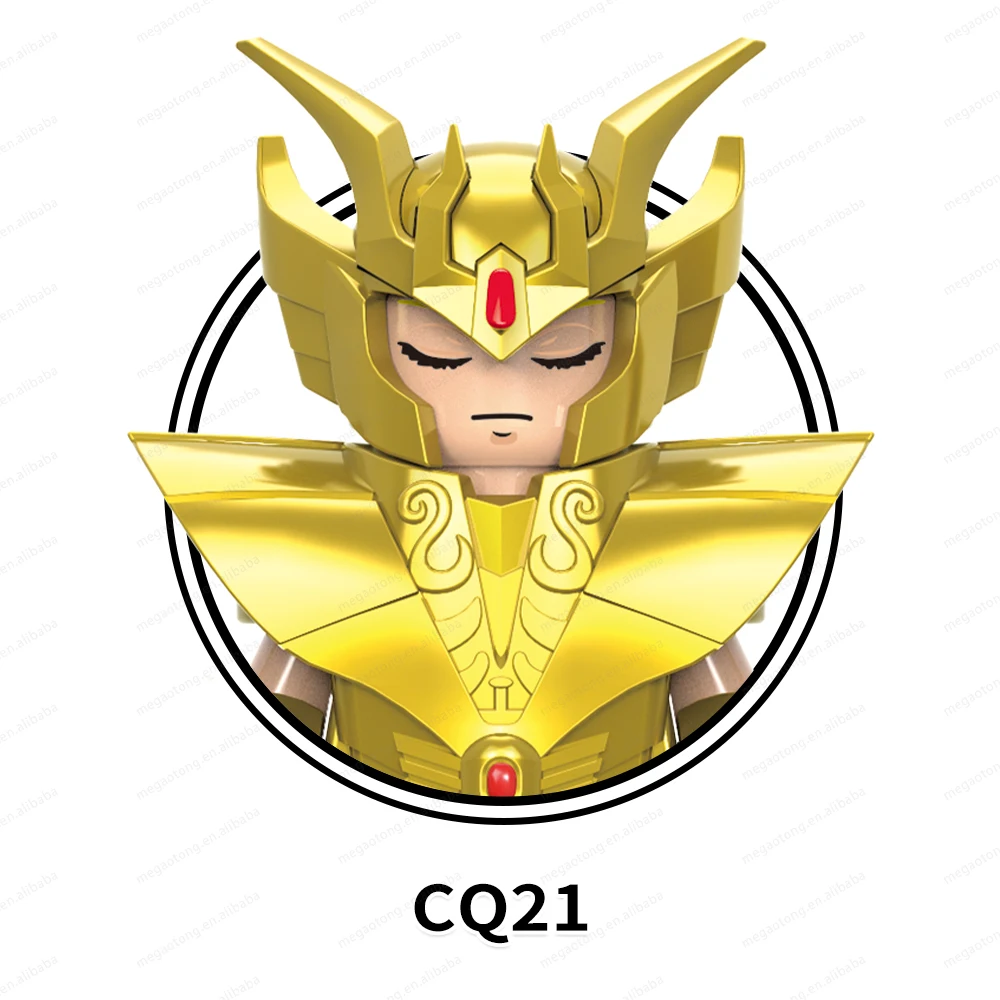 CQ17-22 Taurus Gemini Libra Aries Virgo аниме золотые двенадцать созвездий развивающие строительные блоки Детские Подарочные мини-игрушки