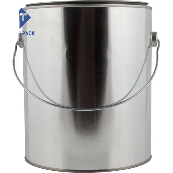 Hot Sale Good Sealing And Leak Proof 3.7L Paint Packaging Tin Can With Lever Lids