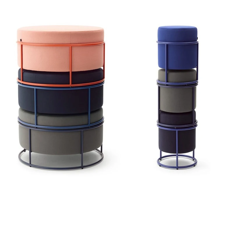 Home furniture living room chairs velvet round pouf ottoman pouf nordic moroccan pouf