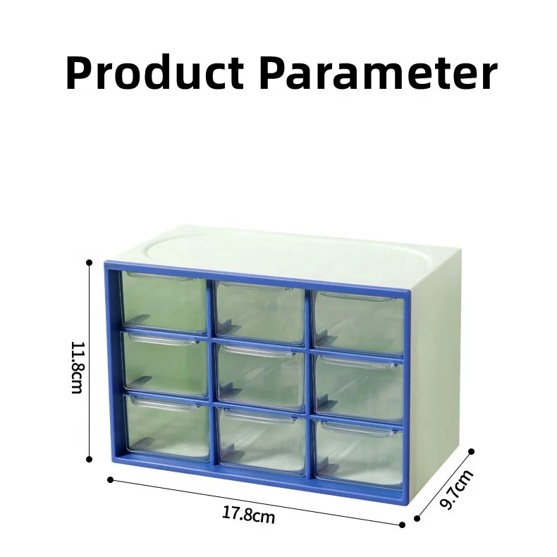 Hair Jewelry Organizer Container for Home Stackable School Stationery Book Shelf Office Drawer Organizers Desk Storage Boxes