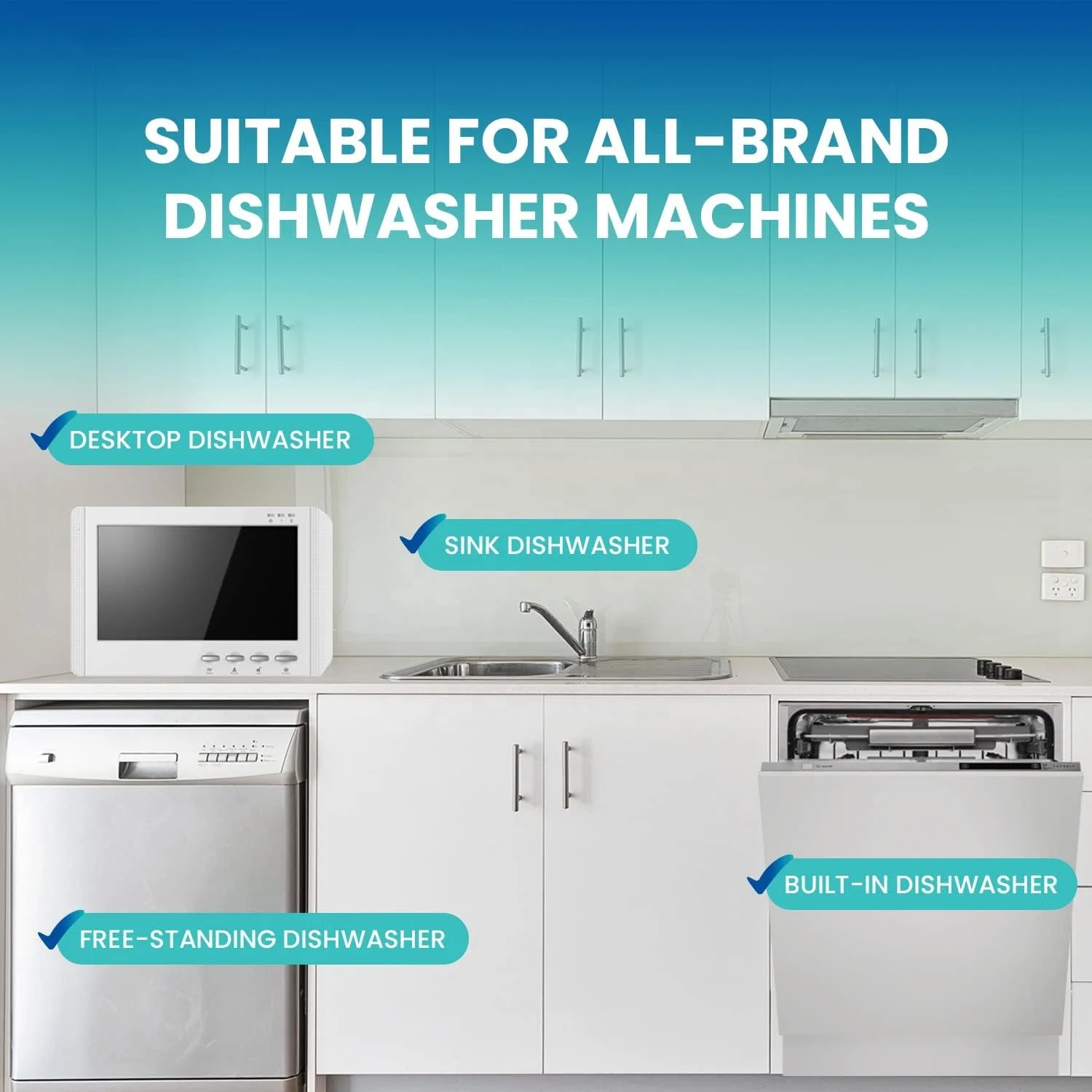 Dishwasher Cleaner and Deodorizer Clean Dish Washer Machine Detergent Tabs Deep Cleaning Descaler Pods