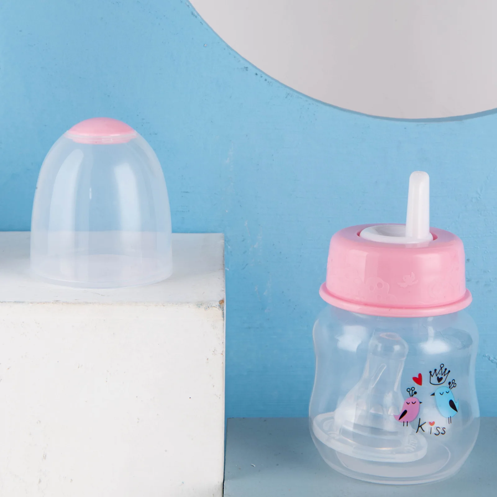 60ml Anti-fall Newborn Baby Feeding Bottle Cartoon Factory Wholesale Pp Milk Bottle For Baby Small Feeding Bottle Travel