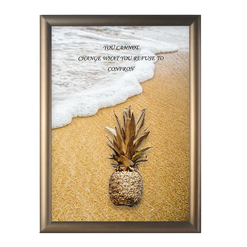 
 new brown customized 50x70 poster advertising clip frame for sign  