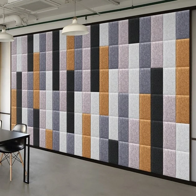 Proper Product Specification Art Acoustic Panels Recyclable Polyester Fiber Felt Board