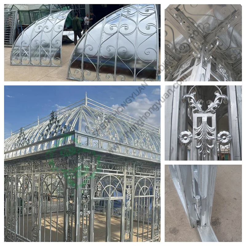 Low Cost Used Venlo Commercial Victorian Garden Glass Winter Greenhouses for Sale