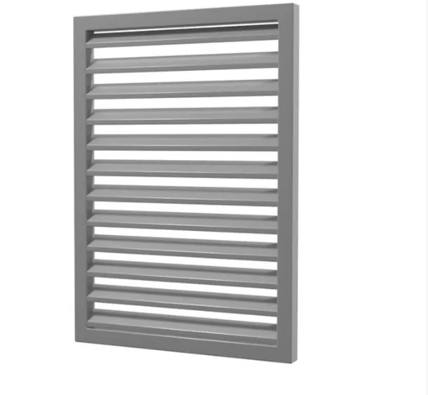 Window blinds between glass Aluminum Grills Motorized Louver Window Frames Commercial Glass louvered with fiberglass mesh