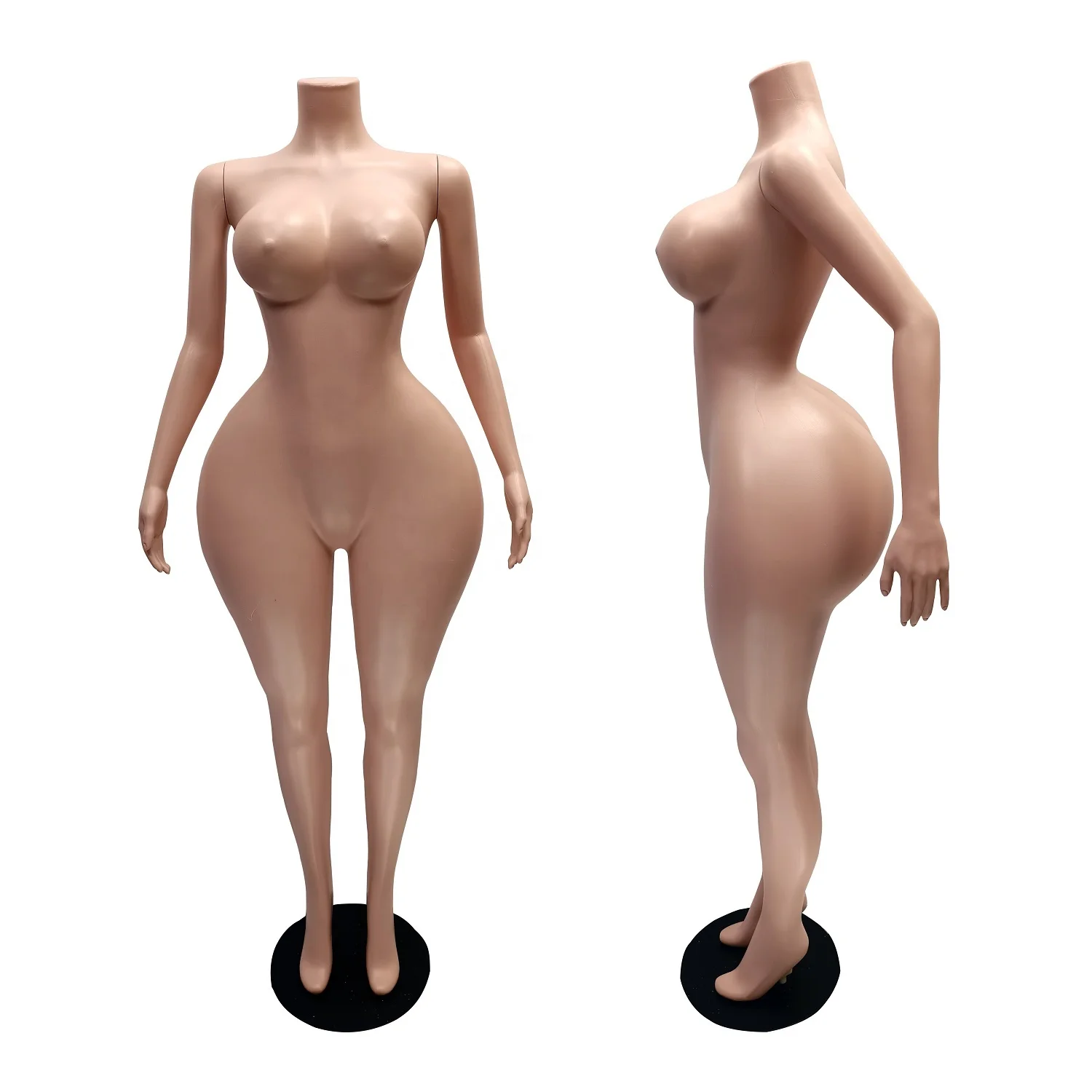 Curvy BBL full body Brazilian big butt hips maniqui sexy girl swim suit Bikini female beachwear plus size woman head mannequin