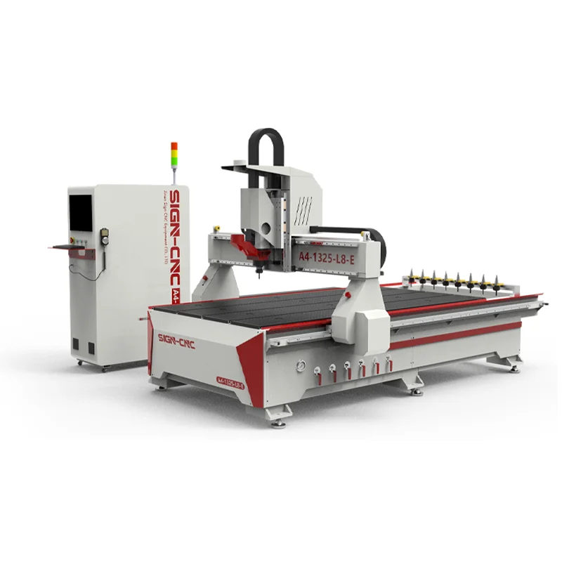 Китайский завод A4-1325-L8-E Atc CNC Router машина с 9kw шпинделя и серводвигателем переменного тока для гравировки резки
