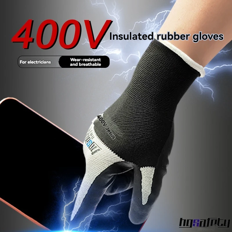 Wholesale Hand Protection Dielectric Insulation Gloves Nitrile 400v Electric Insulating Gloves