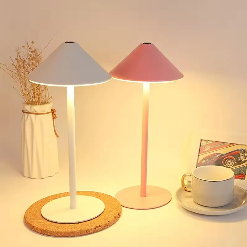 Modern Night Light Led Desk Lamp With Wireless Charger Usb Rechargeable Table Led Lamp Dimmable Led Desk Lamp