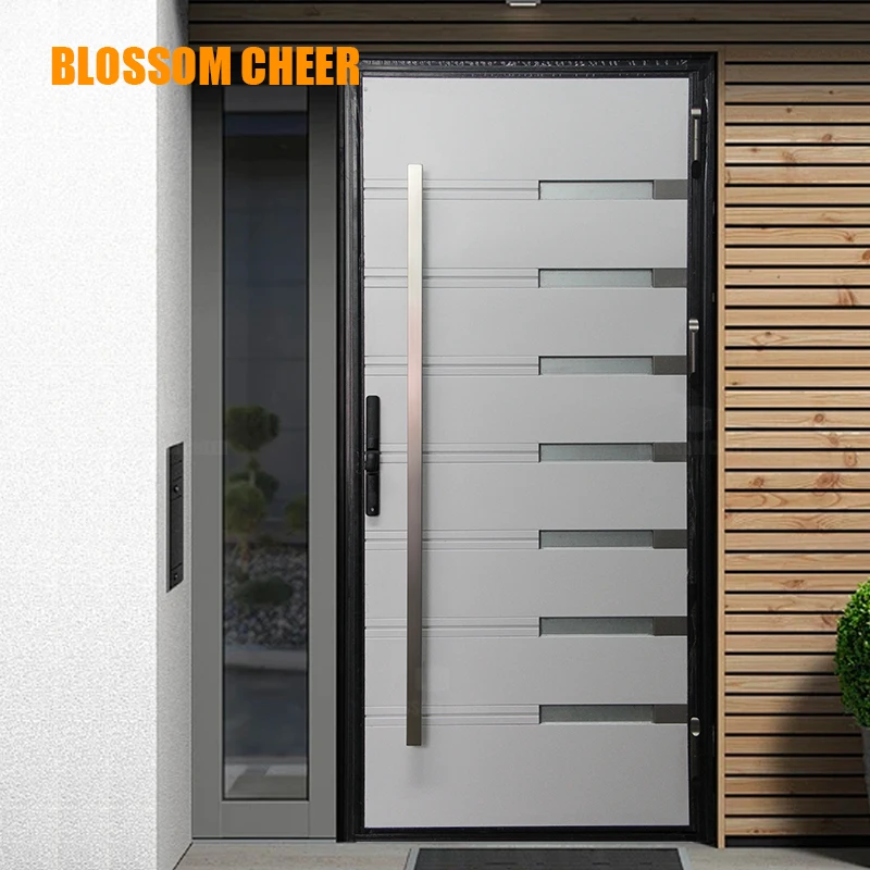 New Product Stainless Gate Design Entrance Main Security Residential Front Steel Security Door With Frame Entry Villa Home Door