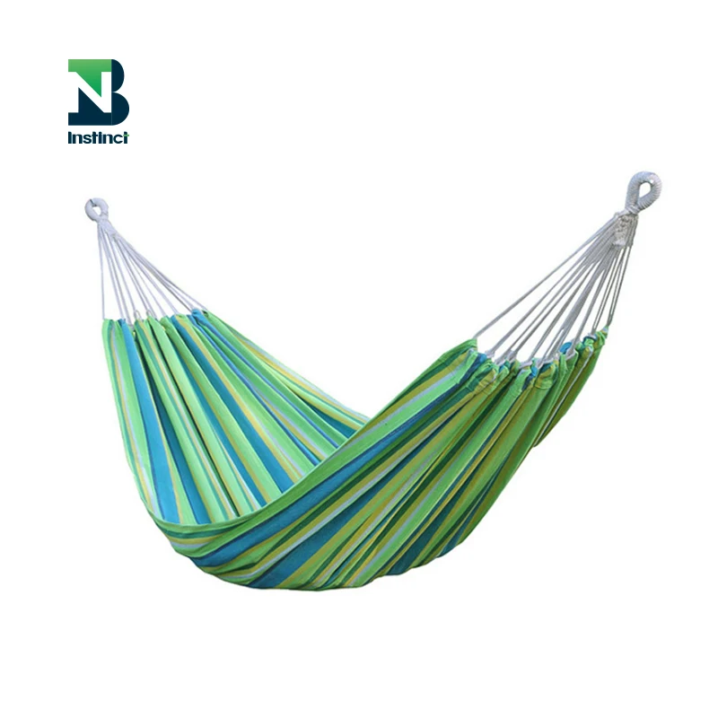 INSTINCT folding mexican hammock hot selling durable breathable outdoor garden camping soft Cotton Canvas Hammock Camping
