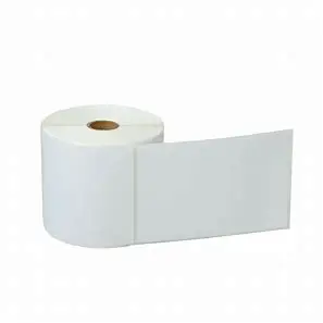 Free Sample Large White Thermal Paper Shipping Label Direct Thermal Sticker with Address and Barcode for Exhibitions