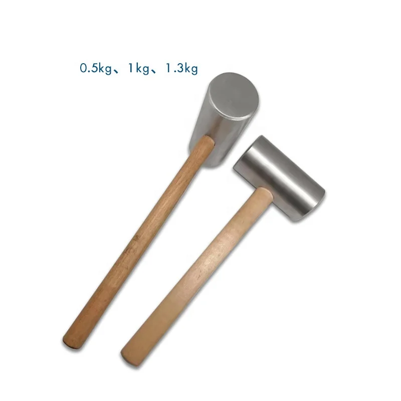Алюминиевый цилиндрический молоток 0 5-1 3 кг деревянная ручка без искры