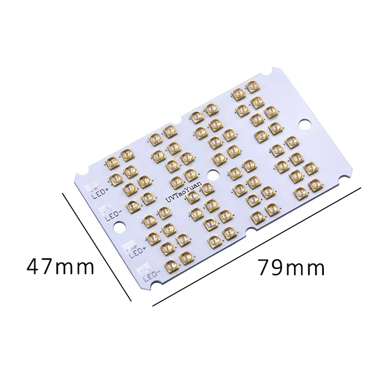 High Power Radiant LED UV Light Deep UVC LED Array Module with 60degree Quartz Glas Source SMD3535 265nm 275nm 280nm 285nm 295nm