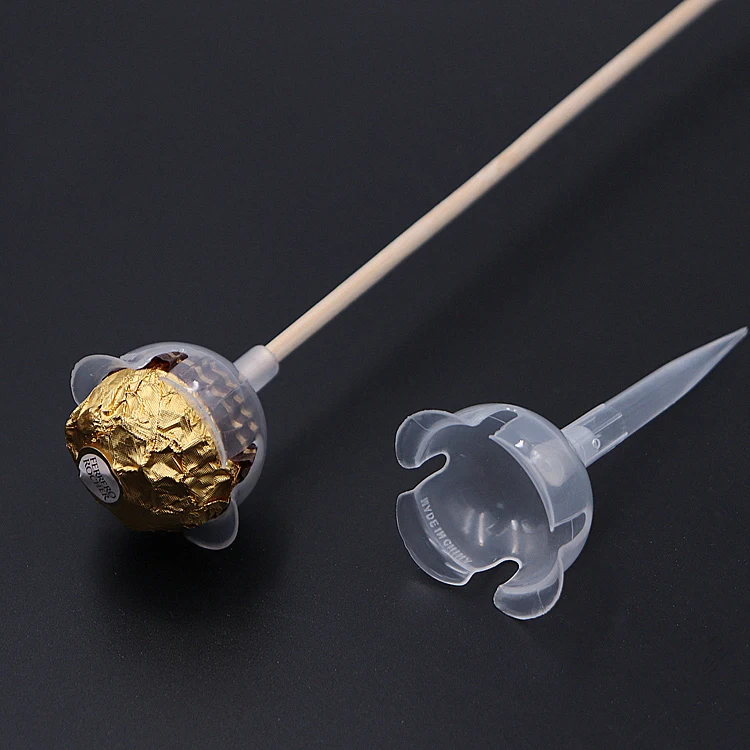 Fresh Flower Diy Ball Bouquet Material Package Plastic Hollow Transparent Chocolate Cup Holder