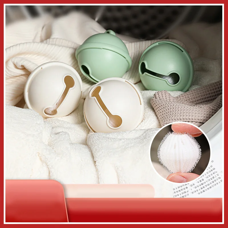 Household Anti-Tangle Anti-Tangle Decontamination Cleaning Ball Laundry Machine Washing Ball Bell Adsorbed Hairballs Discs