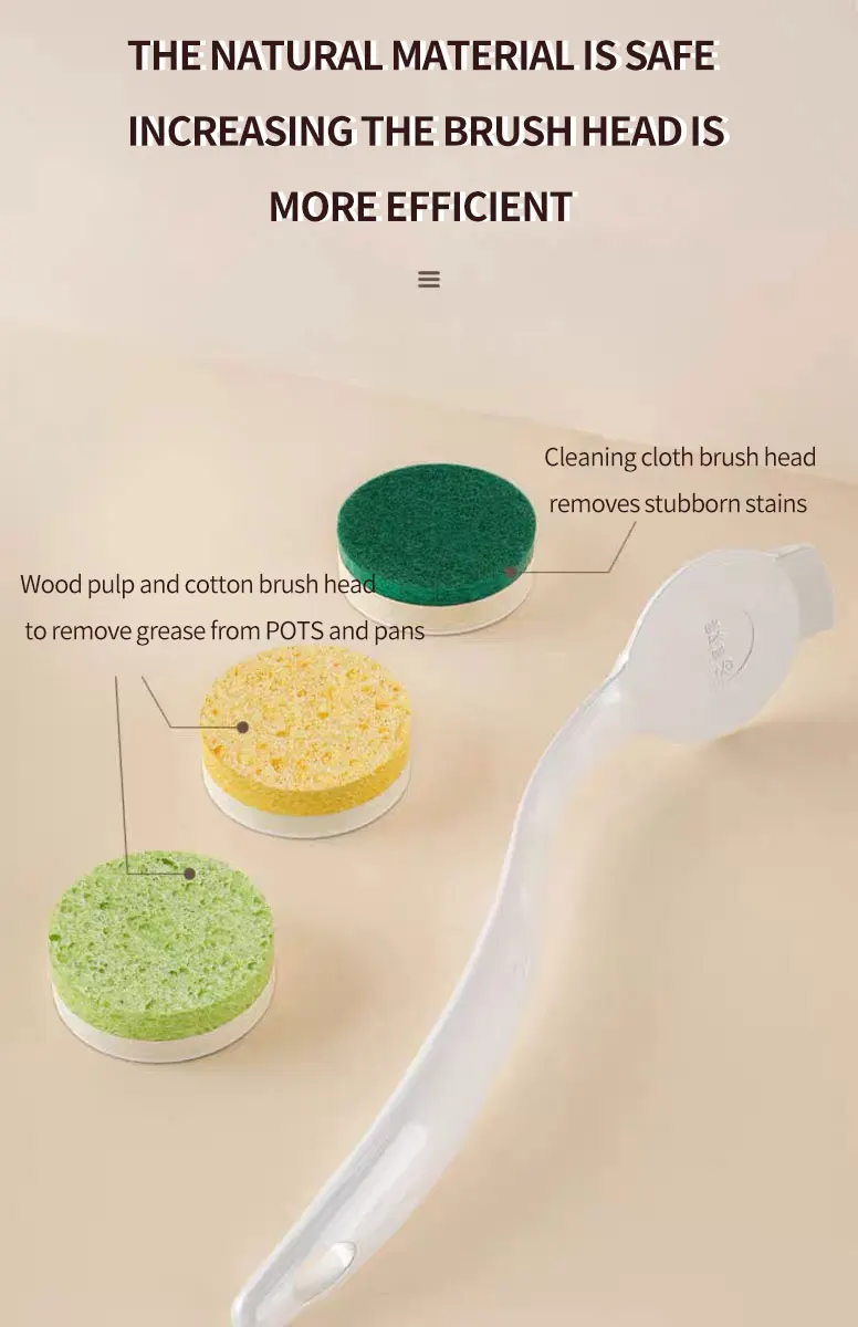 Eco-friendly Pot Scrubbers Disposable Fiberglass Deep Cleaning Sponges for Dishes and Pots life hack kitchen products 2024