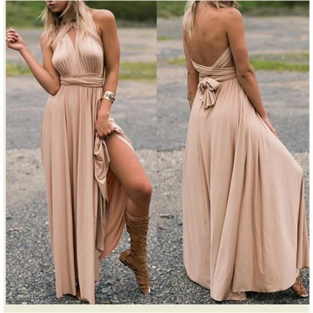 
E21318 Sleeveless Backless Elegant Strapless Lady long Maxi Dress fashionable Solid Colors Women Sexy Wedding bridesmaid dresses 