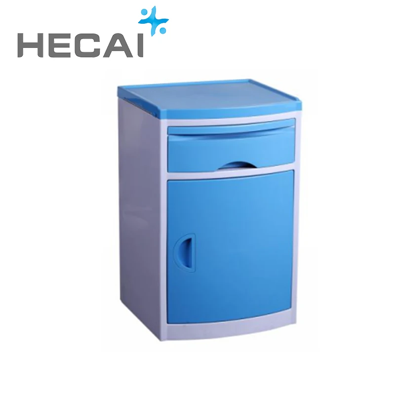 2025 Hot-selling Hospital Bed Side Cabinet Medical Clinic Patient Bedstand Abs Plastic Medicine Bedside Table