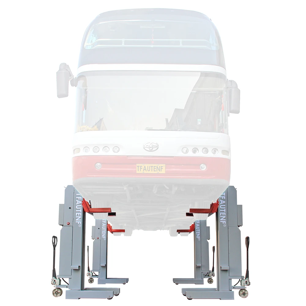 Truck repair and maintenance wireless heavy duty mobile column truck lift