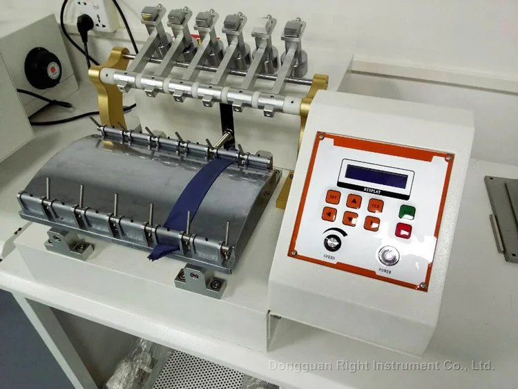 2 Stations Rotary Color Fastness Rubbing Duplexing Leather Friction Color Fastness Tester